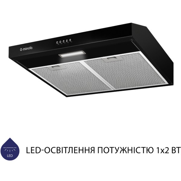 Фото - Вытяжка традиционная Minola HPL 504 BL