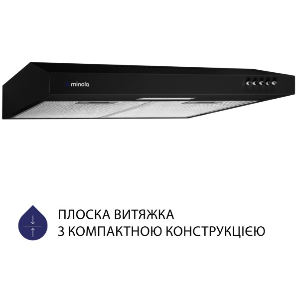 Фото - Вытяжка традиционная Minola HPL 513 BL