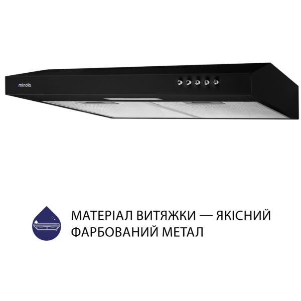 Фото - Вытяжка традиционная Minola HPL 513 BL