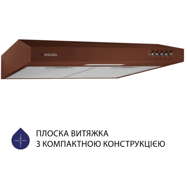 Фото - Витяжка традиційна Minola HPL 513 BR