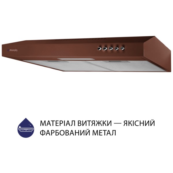 Фото - Витяжка традиційна Minola HPL 513 BR