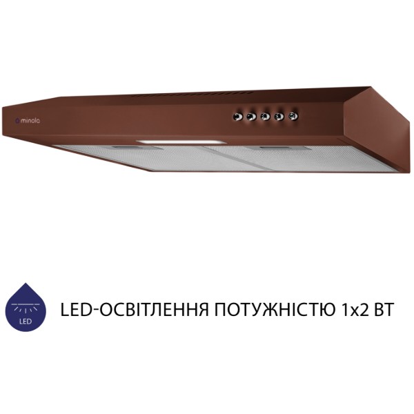 Фото - Витяжка традиційна Minola HPL 513 BR