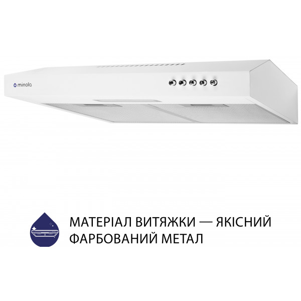Фото - Витяжка традиційна Minola HPL 513 WH