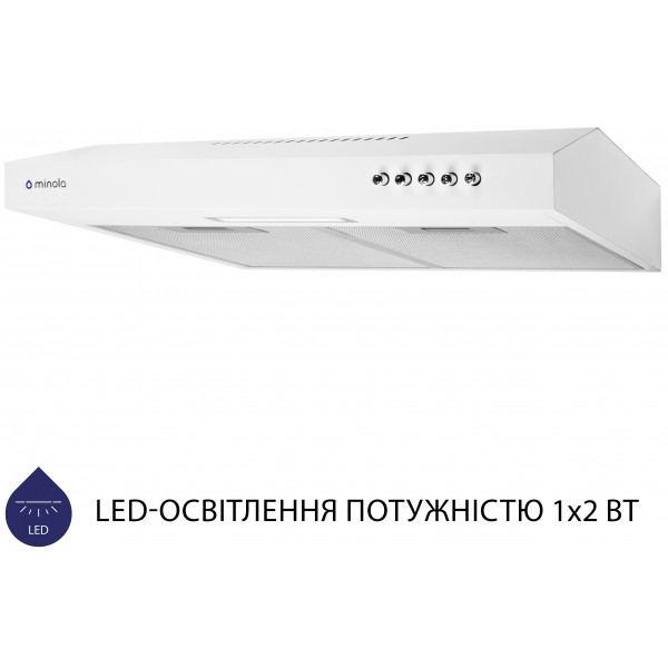 Фото - Витяжка традиційна Minola HPL 513 WH