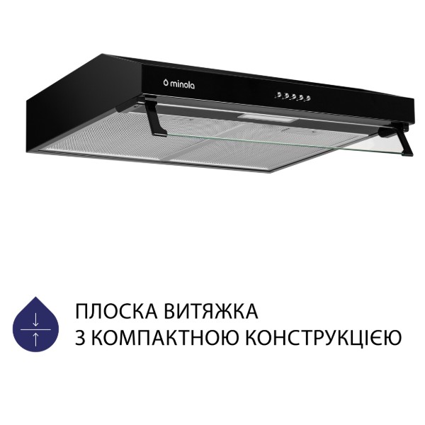 Фото - Вытяжка традиционная Minola HPL 517 BL