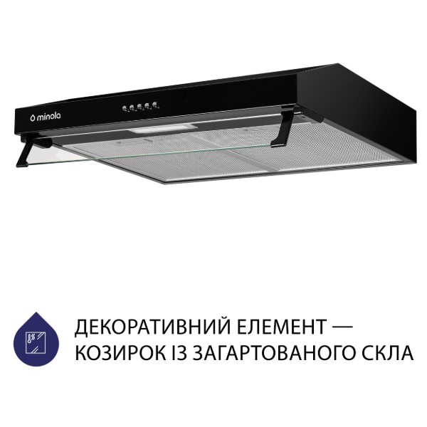 Фото - Вытяжка традиционная Minola HPL 517 BL