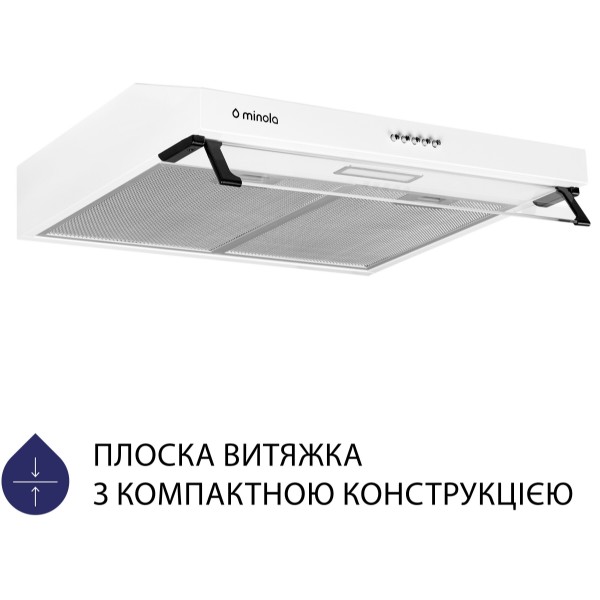 Фото - Витяжка традиційна Minola HPL 517 WH