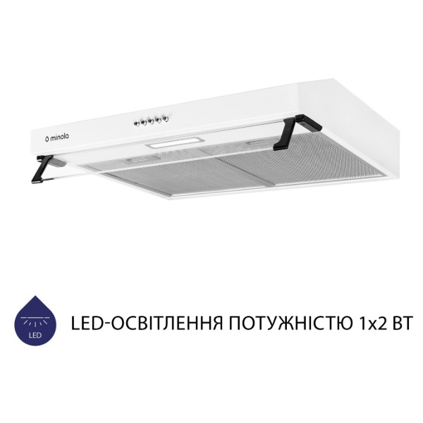 Фото - Витяжка традиційна Minola HPL 517 WH