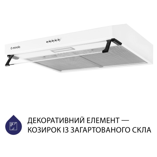 Фото - Витяжка традиційна Minola HPL 517 WH