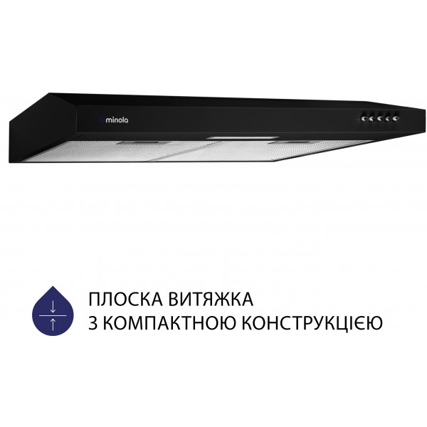 Фото - Вытяжка традиционная Minola HPL 613 BL