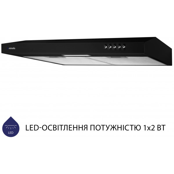 Фото - Вытяжка традиционная Minola HPL 613 BL