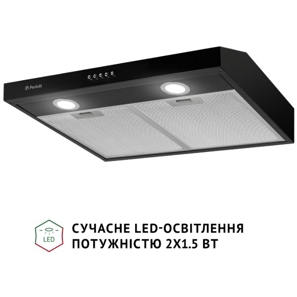 Фото - Витяжка традиційна Perfelli PL 6002 BL LED