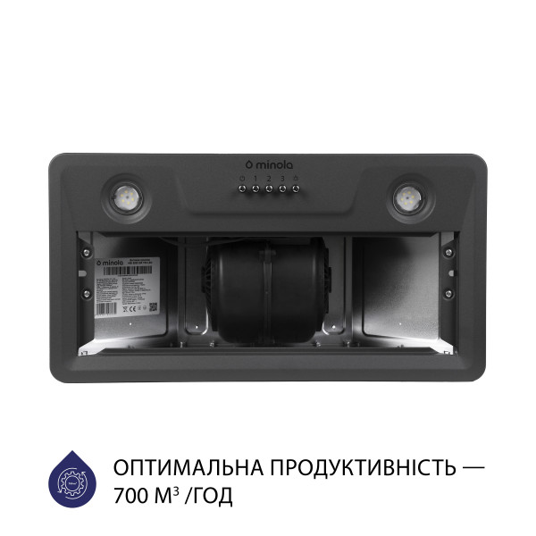 Фото - Вытяжка встраиваемая Minola HBI 5202 GR 700 LED