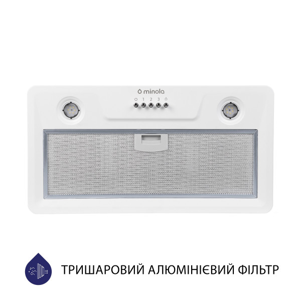 Фото - Витяжка вбудована Minola HBI 5202 WH 700 LED