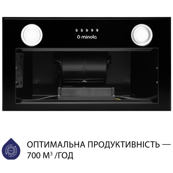 Фото - Витяжка вбудована Minola HBI 5222 BLF 700 LED