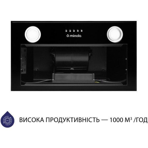 Фото - Вытяжка встраиваемая Minola HBI 5622 BLF 1000 LED