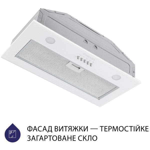 Фото - Вытяжка встраиваемая Minola HBI 5262 WH GLASS 700 LED