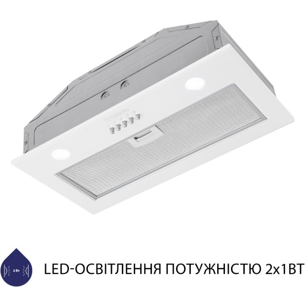 Фото - Вытяжка встраиваемая Minola HBI 5262 WH GLASS 700 LED