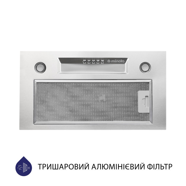 Фото - Витяжка вбудована Minola HBI 5324 I 800 LED