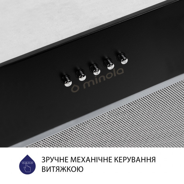 Фото - Витяжка вбудована Minola HBI 5327 BL 800 LED
