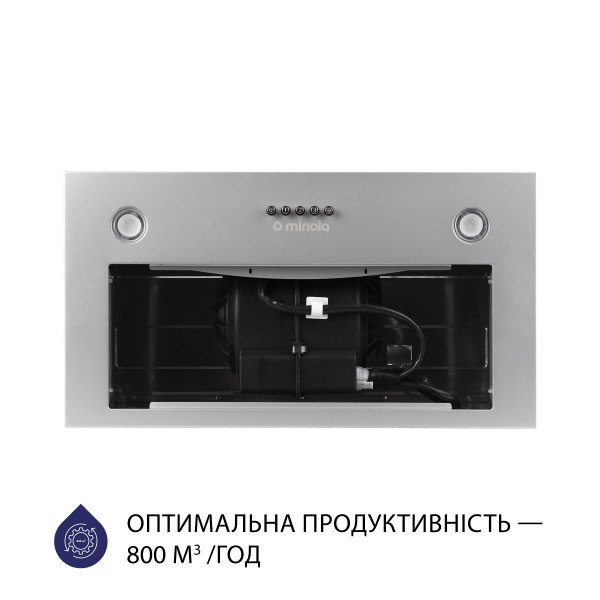 Фото - Витяжка вбудована Minola HBI 5327 GR 800 LED