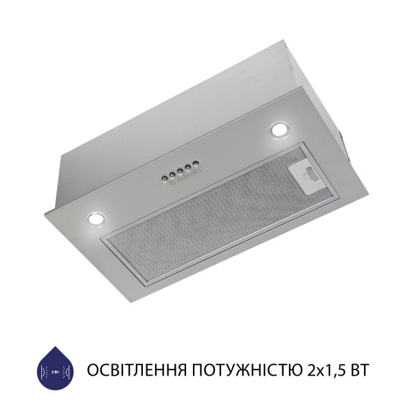 Фото - Витяжка вбудована Minola HBI 5327 GR 800 LED