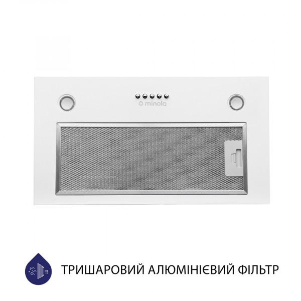 Фото - Витяжка вбудована Minola HBI 5327 WH 800 LED