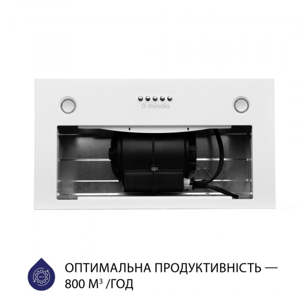 Фото - Витяжка вбудована Minola HBI 5327 WH 800 LED