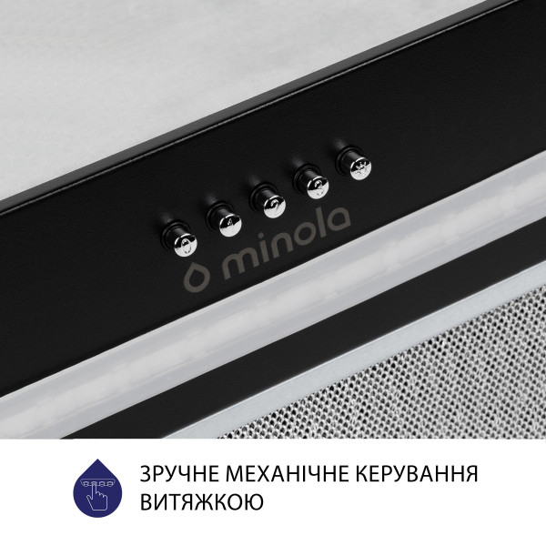 Фото - Витяжка вбудована Minola HBI 5623 BL 1000 LED