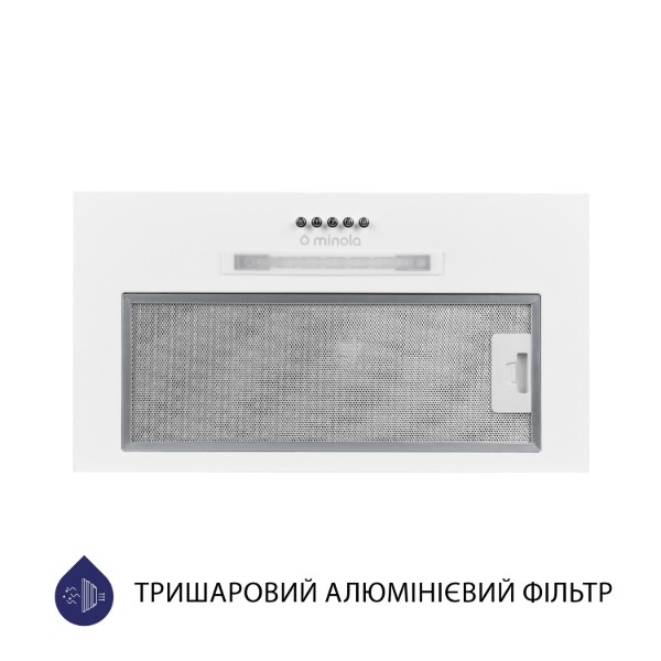 Фото - Витяжка вбудована Minola HBI 5623 WH 1000 LED
