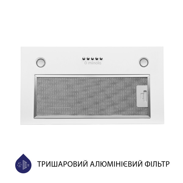 Фото - Вытяжка встраиваемая Minola HBI 5627 WH 1000 LED