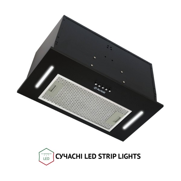 Фото - Вытяжка встраиваемая Perfelli BI 5453 BL 850 LED Strip