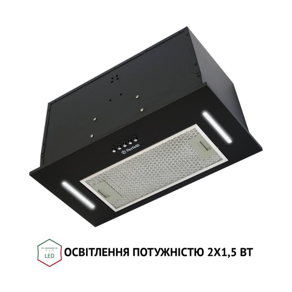 Фото - Вытяжка встраиваемая Perfelli BI 5453 BL 850 LED Strip