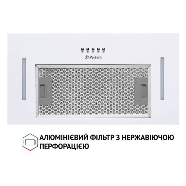 Фото - Вытяжка встраиваемая Perfelli BI 5453 WH 850 LED Strip