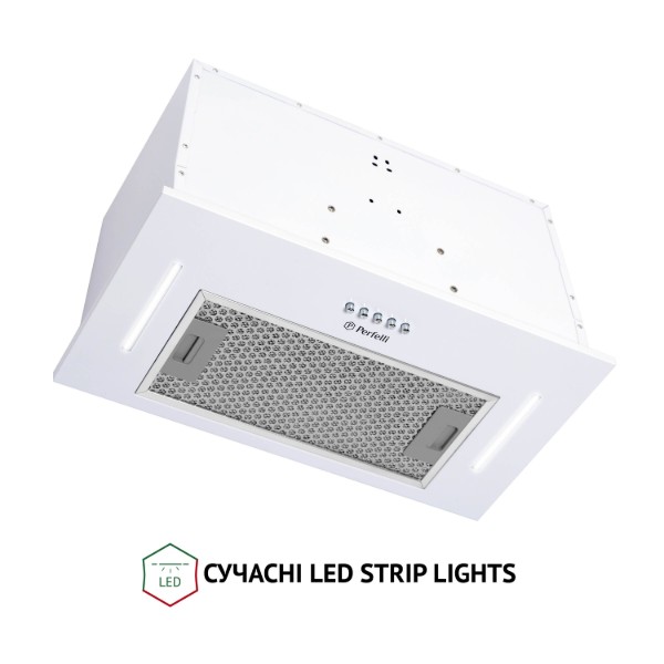 Фото - Вытяжка встраиваемая Perfelli BI 5453 WH 850 LED Strip