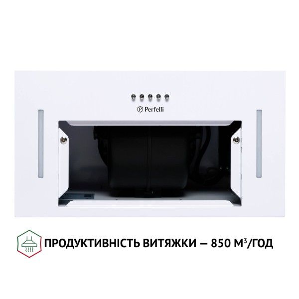 Фото - Вытяжка встраиваемая Perfelli BI 5453 WH 850 LED Strip