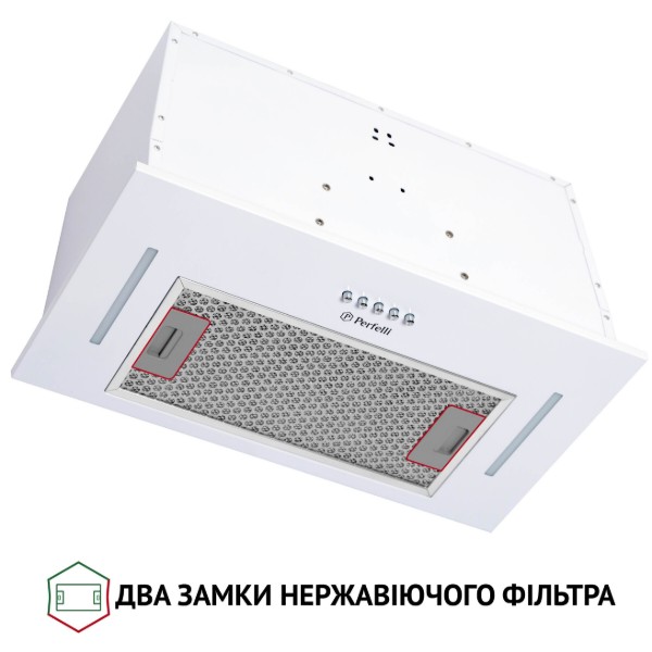 Фото - Витяжка вбудована Perfelli BI 5653 WH 1000 LED