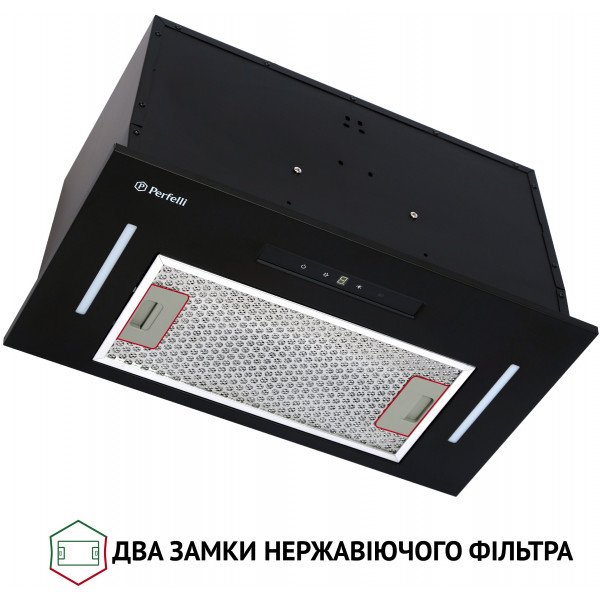 Фото - Витяжка вбудована Perfelli BIS 5653 BL 1000 LED