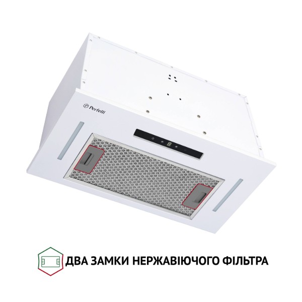 Фото - Вытяжка встраиваемая Perfelli BIS 5653 WH 1000 LED