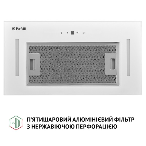 Фото - Вытяжка встраиваемая Perfelli BIS 5884 WH 1200 LED