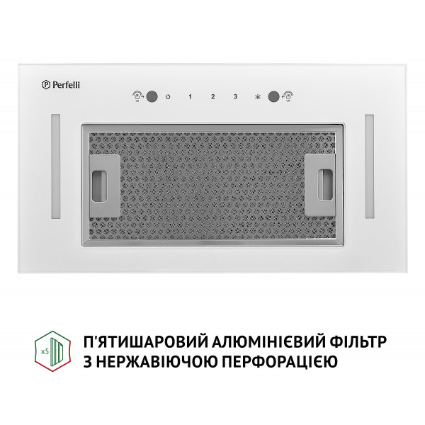 Фото - Вытяжка встраиваемая Perfelli BIS 58844 WH 1200 LED
