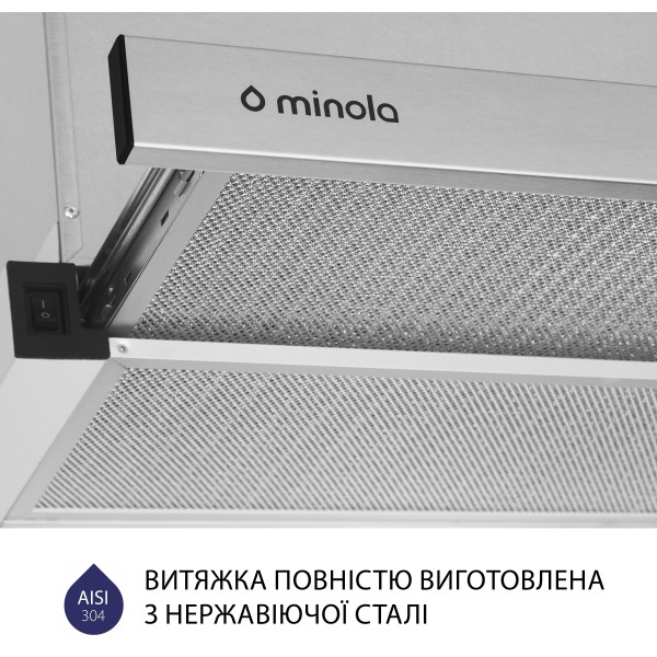 Фото - Вытяжка встраиваемая Minola HTL 5614 I 1000 LED