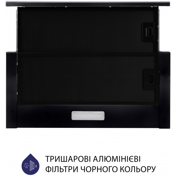Фото - Витяжка вбудована Minola HTLS 6634 BLF 1000 LED GLASS