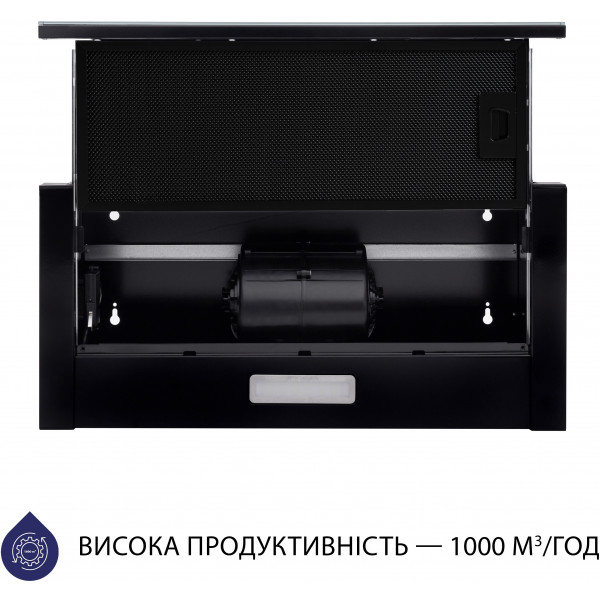 Фото - Витяжка вбудована Minola HTLS 6634 BLF 1000 LED GLASS