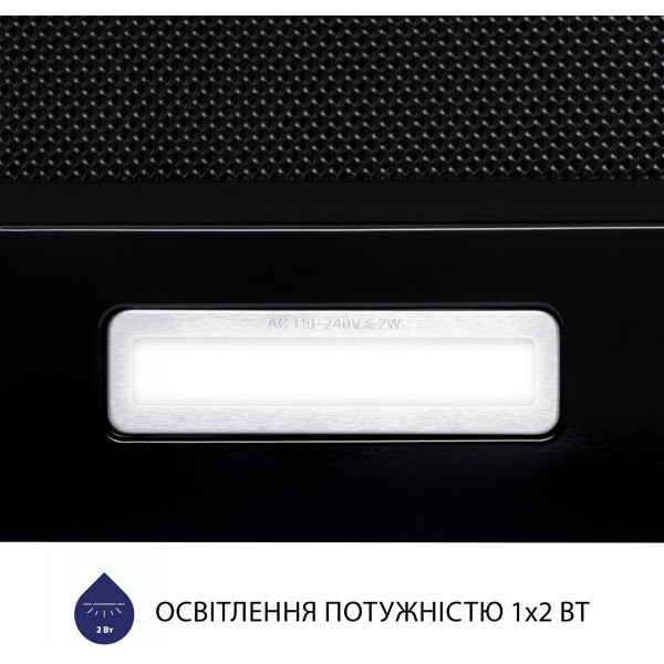 Фото - Витяжка вбудована Minola HTLS 6634 BLF 1000 LED GLASS