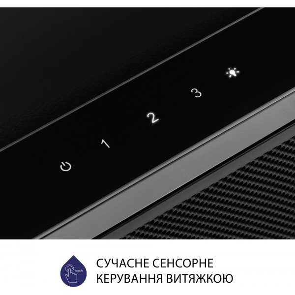 Фото - Витяжка вбудована Minola HTLS 6634 BLF 1000 LED GLASS