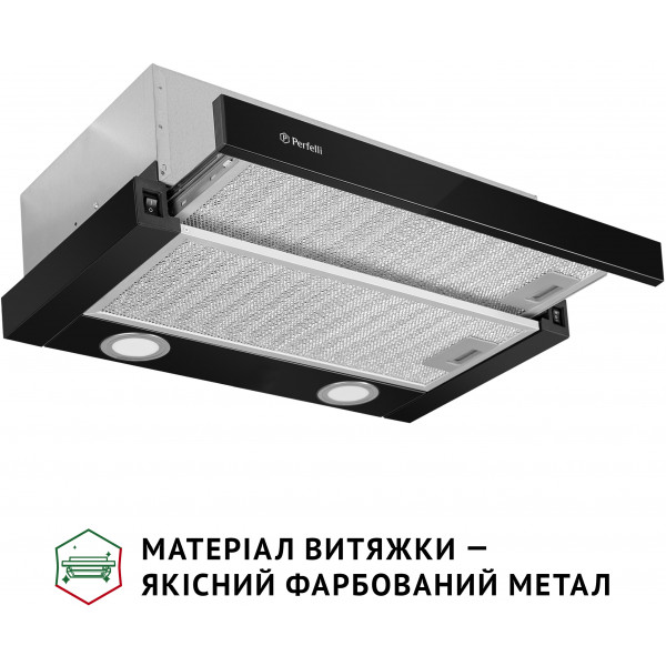 Фото - Вытяжка встраиваемая Perfelli TL 502 BL LED