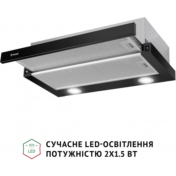 Фото - Витяжка вбудована Perfelli TL 602 BL LED