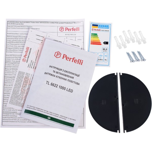 Фото - Витяжка вбудована Perfelli TL 6622 I 1000 LED