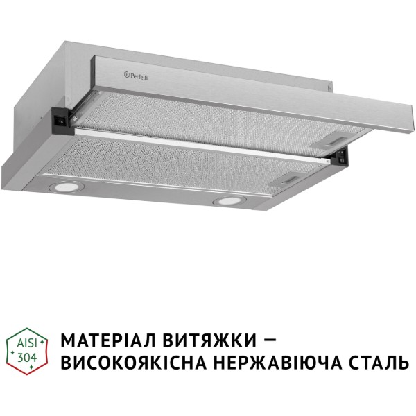 Фото - Витяжка вбудована Perfelli TL 6622 I 1000 LED